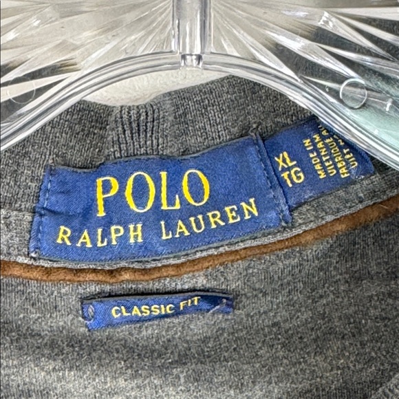 Polo Ralph Lauren Shirt Mens Extra Large XL Gray Classic Fit Polo Golf Preppy - Picture 5 of 7